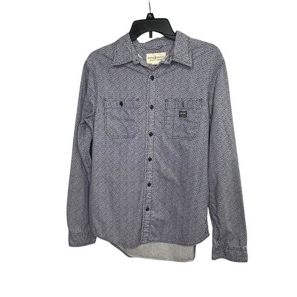 Ralph Lauren Denim & Supply Long Sleeve Micro Floral Button Up Shirt Size Medium - Picture 1 of 11